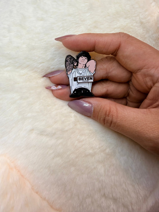 BTS Jungkook "Seven" Enamel Pin – ARMY Collectible Lapel Pin | SeoulfulSF
