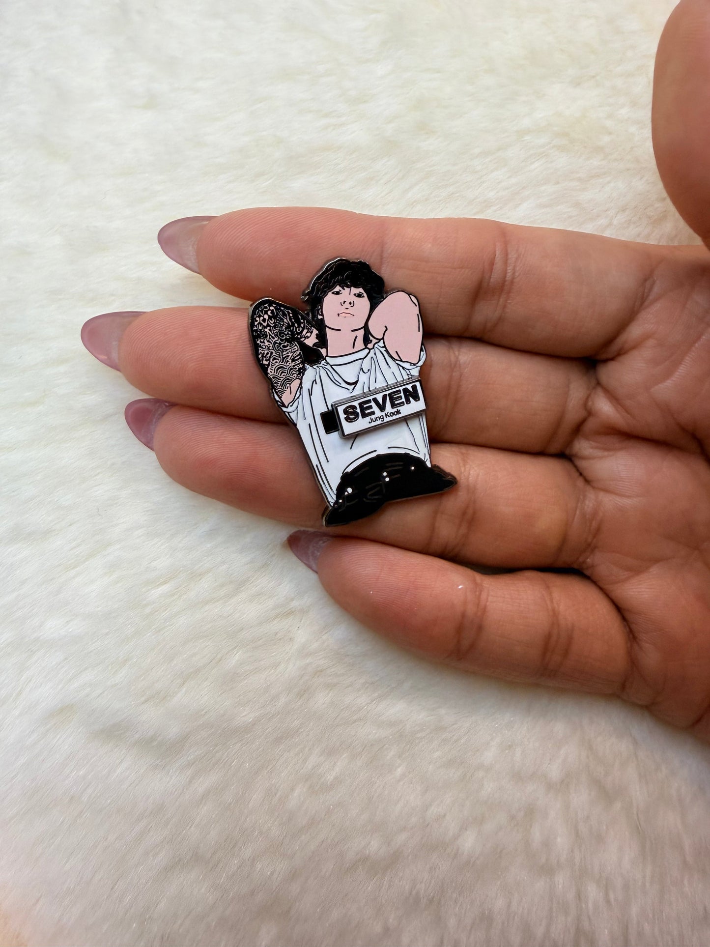 BTS Jungkook "Seven" Enamel Pin – ARMY Collectible Lapel Pin | SeoulfulSF