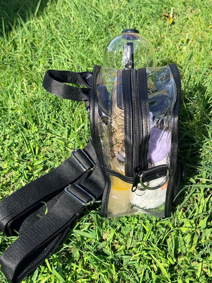 BTS ARMY Black Stadium Concert Bag with Lightstick Holder | SeoulfulSF