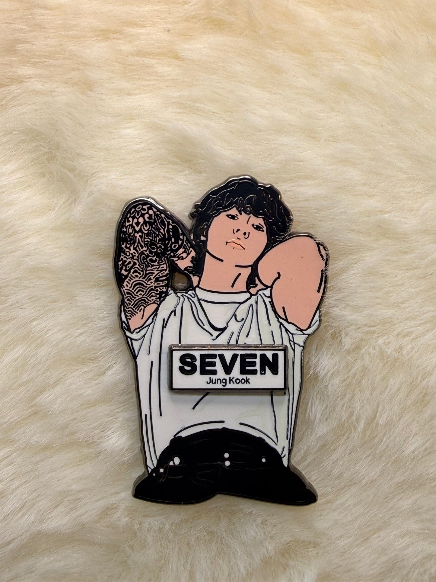 BTS Jungkook "Seven" Enamel Pin – ARMY Collectible Lapel Pin | SeoulfulSF