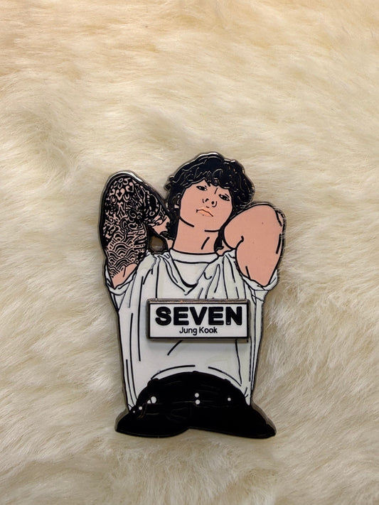 BTS Jungkook "Seven" Enamel Pin – ARMY Collectible Lapel Pin | SeoulfulSF