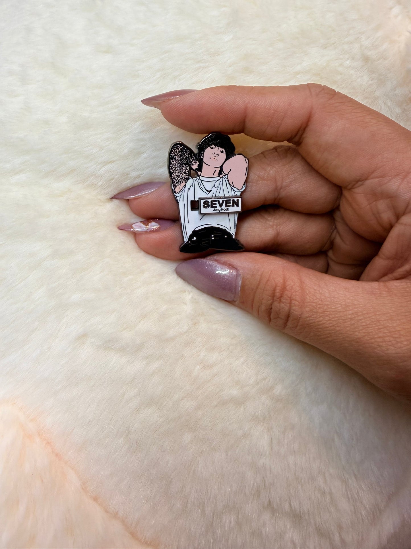 BTS Jungkook "Seven" Enamel Pin – ARMY Collectible Lapel Pin | SeoulfulSF