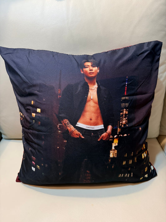 BTS Jungkook Decorative Pillow #4 – ARMY Fan Home Decor | SeoulfulSF