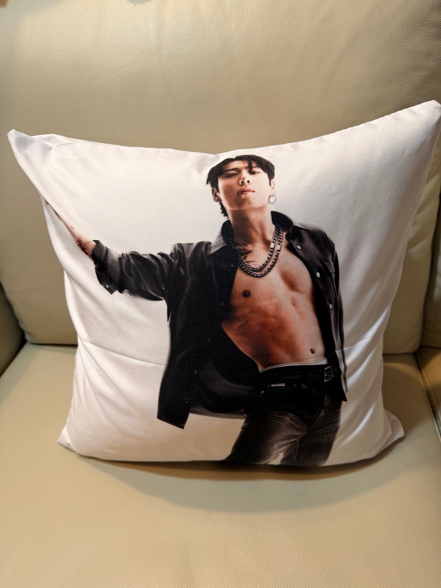 BTS Jungkook Decorative Pillow #1 – ARMY Fan Home Decor | SeoulfulSF