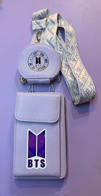 BTS Bangtan Phone Bag with Coin Purse – ARMY Mini Crossbody Bag | SeoulfulSF