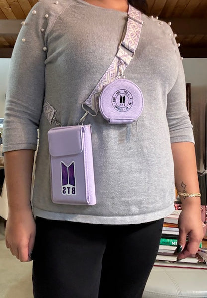 BTS Bangtan Phone Bag with Coin Purse – ARMY Mini Crossbody Bag | SeoulfulSF