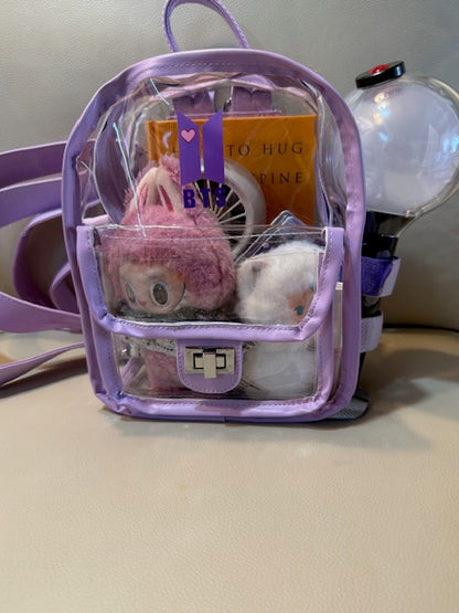 BTS ARMY Purple Stadium Concert Bag with Lightstick Holder | SeoulfulSF